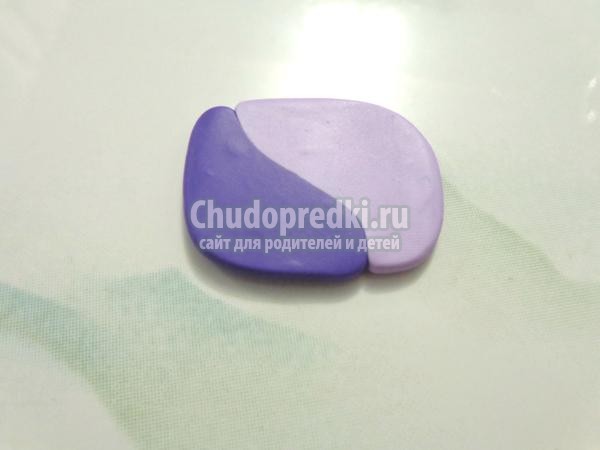 серьги-пуссеты из полимерной глины