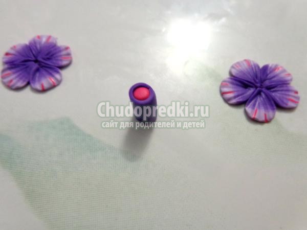 серьги-пуссеты из полимерной глины
