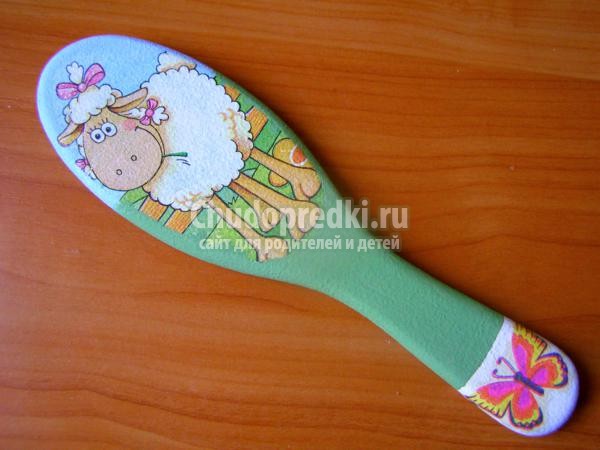 декупаж расчески своими руками