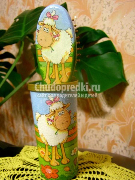 декупаж расчески своими руками