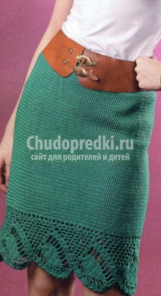 Вязаные юбки крючком