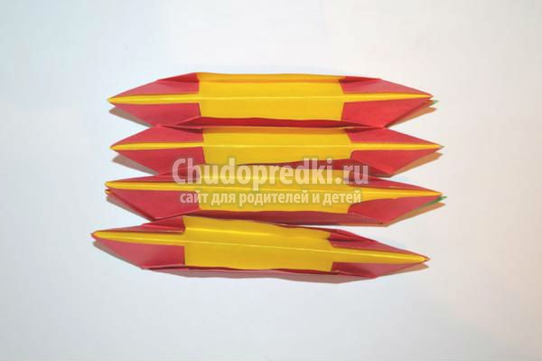 модульное оригами. Цветок лотоса