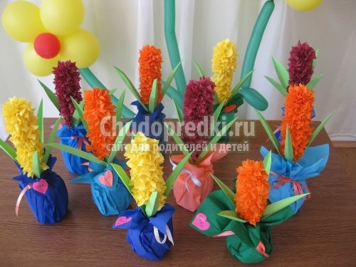 Цветы своими руками из бумаги