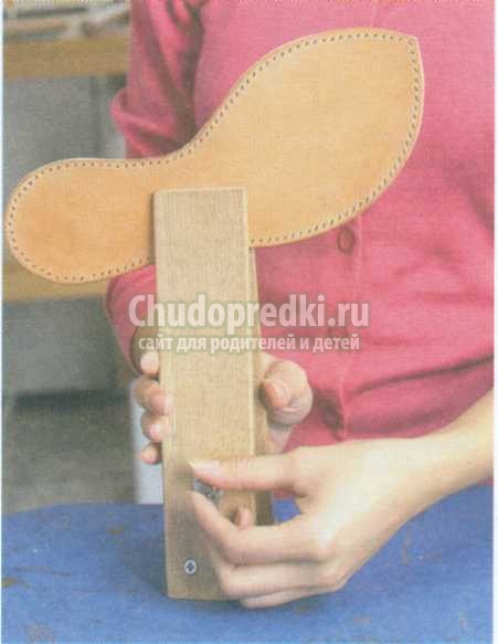 сшивание кожаных деталей