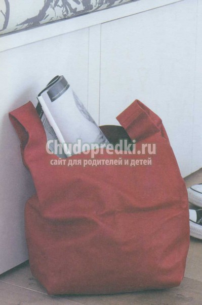 мягкая сумка из кожи для покупок