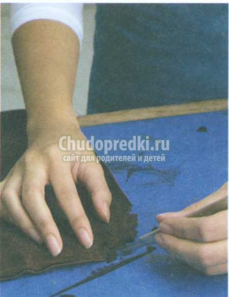 сумка для документов из кожи