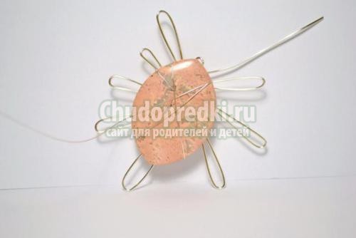 кулон из ювелирной проволоки