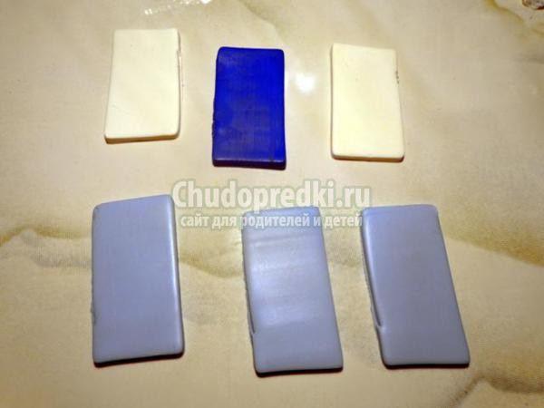 колье и серёжки из пластики. Анютины глазки