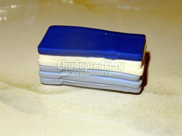 колье и серёжки из пластики. Анютины глазки