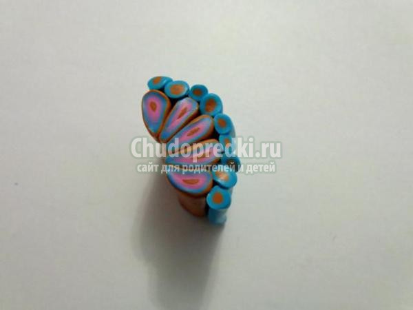 серьги из полимерной глины с бабочками