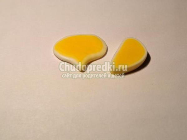 серьга для пирсинга из пластики. Орхидея