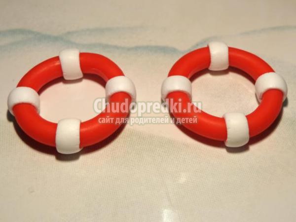 серьги из полимерной глины