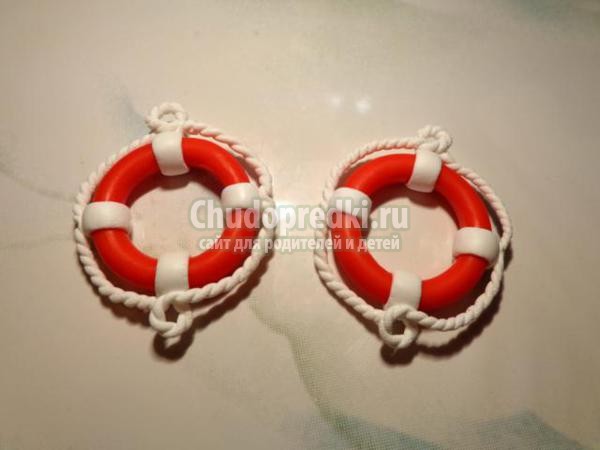 серьги из полимерной глины