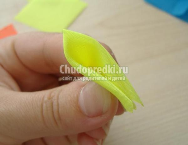 стрекоза на ободок в технике канзаши