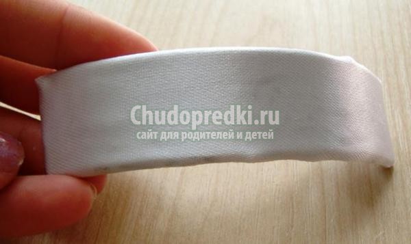 канзаши. Цветок на заколку-автомат
