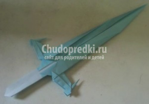 Как сделать из бумаги меч