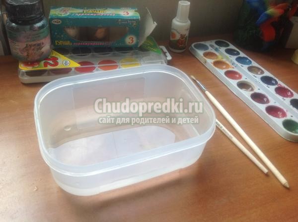летняя картина из соленого теста