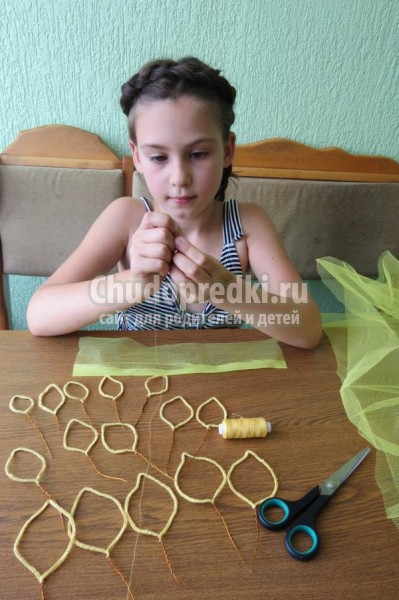 розы в технике макраме