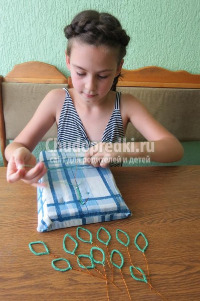 розы в технике макраме