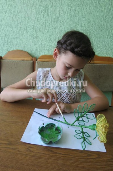 розы в технике макраме