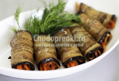 Баклажаны с чесноком
