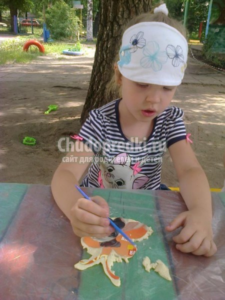 поделки из соленого теста. Бабочка