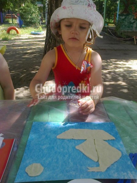 кораблик из соленого теста