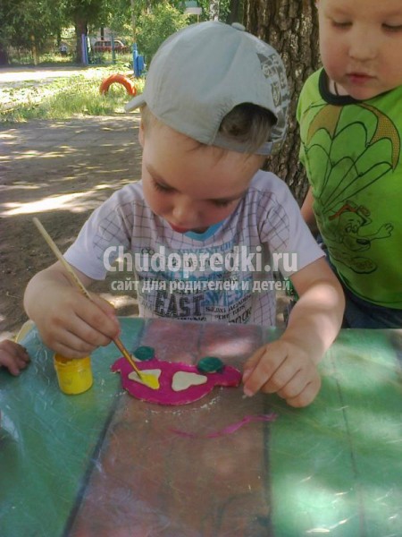 поделки из соленого теста. Машина