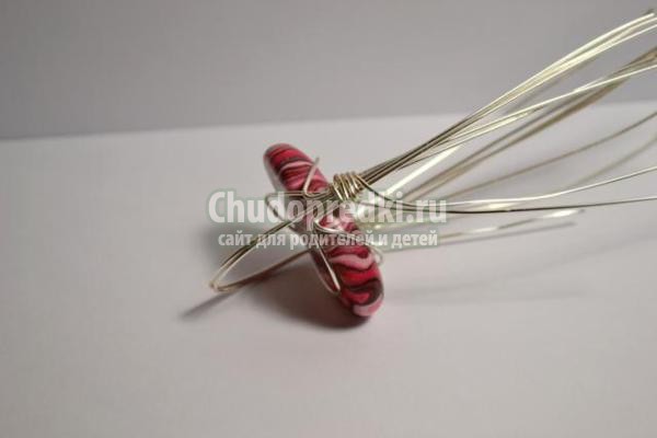 кольцо в технике wire wrap. Розовые оттенки кольцо в технике wire wrap. Розовые оттенки