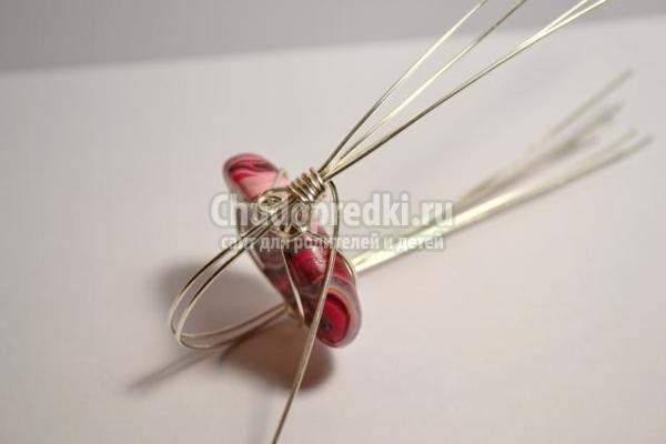 кольцо в технике wire wrap. Розовые оттенки кольцо в технике wire wrap. Розовые оттенки
