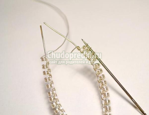 кулон в технике wire wrap с жадеитом