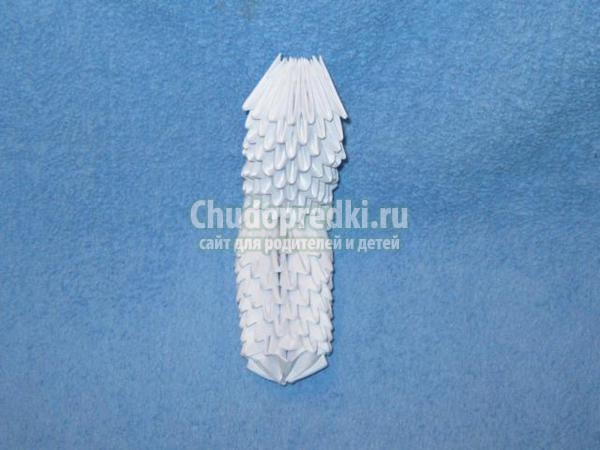 пегас в технике модульное оригами