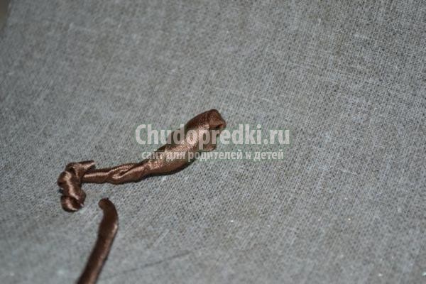 сумка с вышивкой лентами. Сакура
