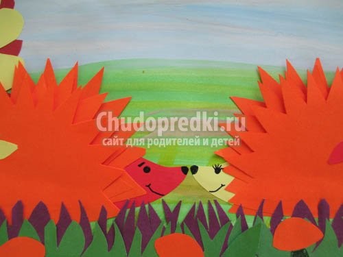 Аппликации из цветной бумаги