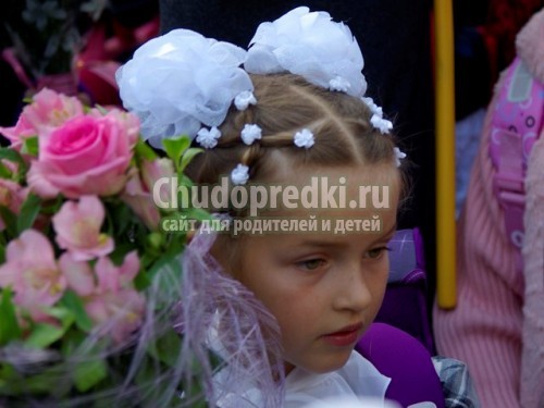 Прически для девочек на 1 сентября