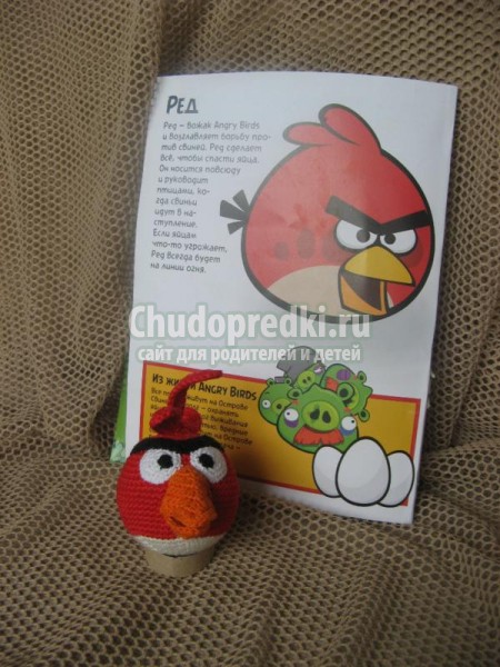 вязание игрушек крючком. Angry Birds