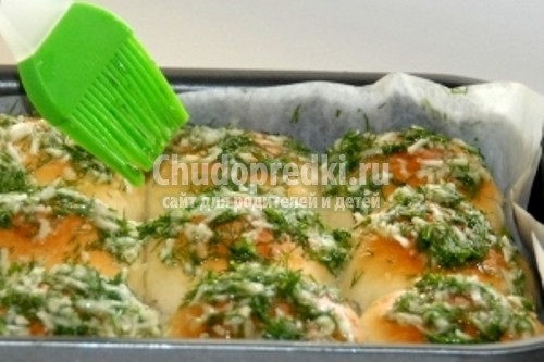 Пампушки с чесноком
