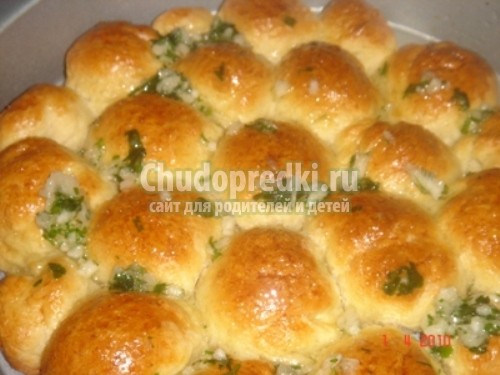 Пампушки с чесноком