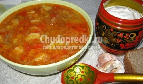 Щи из квашеной капусты
