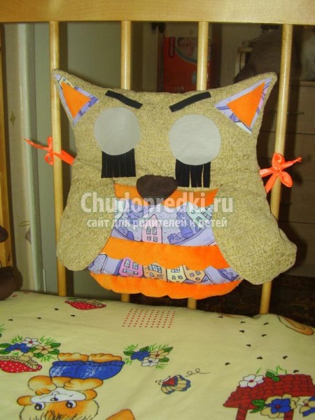 игрушки из ткани своими руками. Совенок