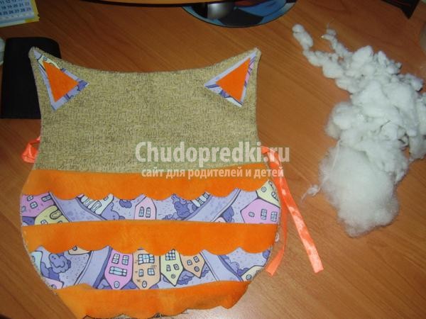 игрушки из ткани своими руками. Совенок