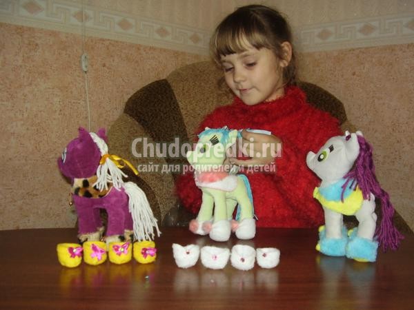 игрушки своими руками из ткани. Малютки пони