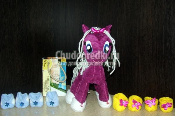 игрушки своими руками из ткани. Малютки пони