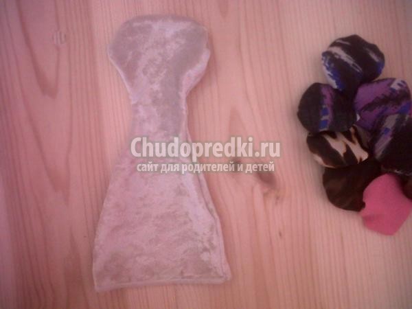 игрушка из лоскутков ткани. Клоун