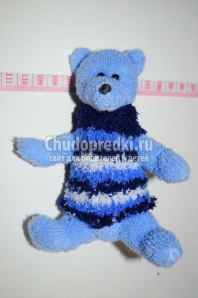 мишка из махрового носка