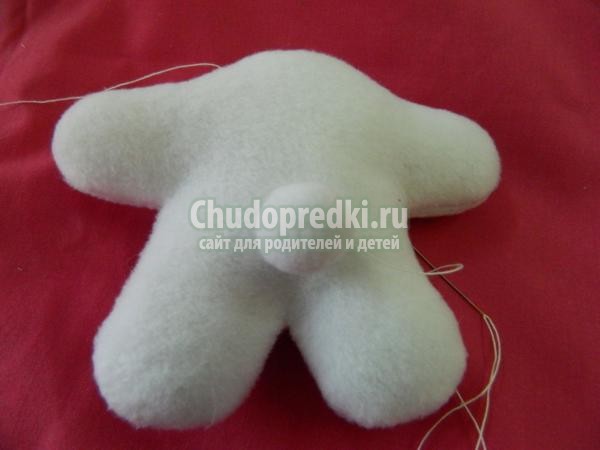 игрушки своими руками. Мишка из флиса