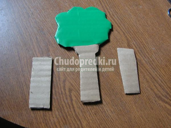 деревенский домик для игры с прищепками