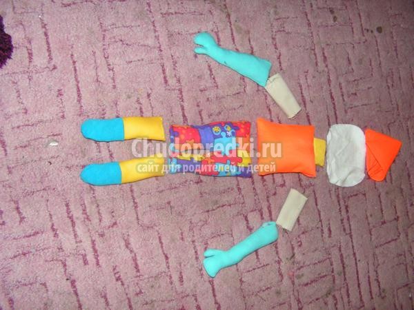 текстильные игрушки своими руками. Клоун-развивашка