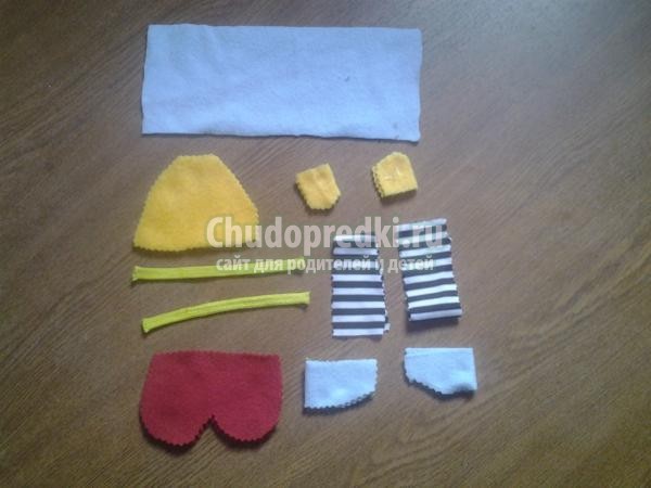 текстильные игрушки. Марионетка-гномик