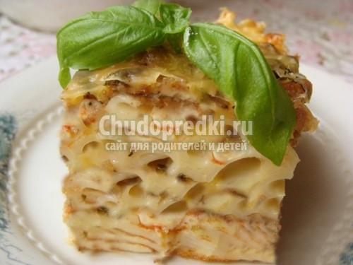 Рецепт запеканки из макарон Рецепт запеканки из макарон